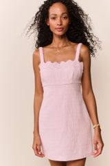 Willamina Lace Tweed Mini Dress