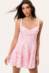 Nabi Linen Floral Mini Dress