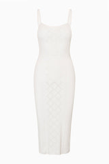 Opalina Cotton Pointelle Midi Dress