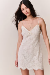 Petaline Lace Mini Dress