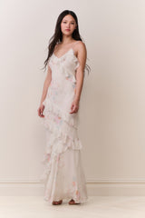 Rialto Floral Bow Print Maxi Dress