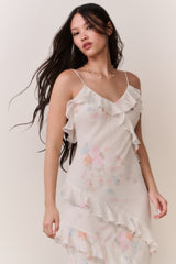 Rialto Floral Bow Print Maxi Dress