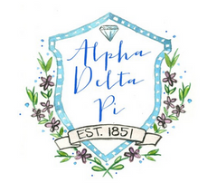 Alpha Delta Pi Motif Decal