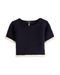 Aqua Girls' Takedown Crochet Top