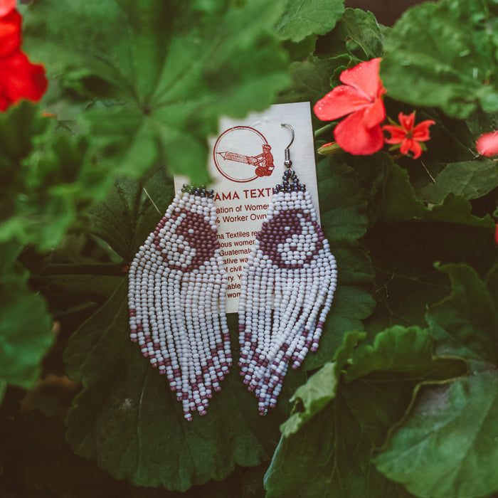 Beaded Earrings - Yin & Yang