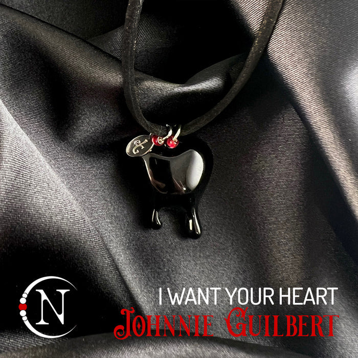 Black Choker/ Bracelet ~ I Want Your Heart Holiday 2025 by Johnnie Guilbert ~ Limited Edition