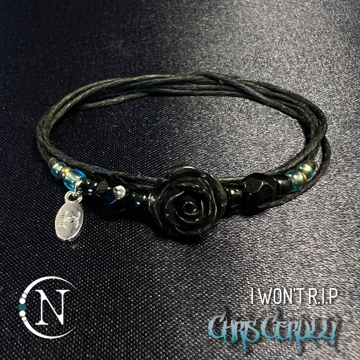 Black I Won't R.I.P NTIO Bracelet by Chris Cerulli ~ Limited Edition