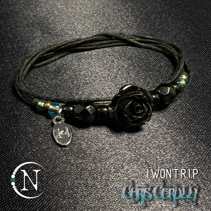 Black I Won't R.I.P NTIO Bracelet by Chris Cerulli ~ Limited Edition
