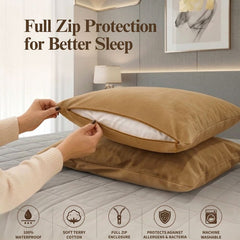 Camel Pillow Protector (Pack Of 2)