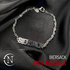 Chain Bracelet ~ Biersack Nameplate by Andy Biersack ~ Limited Edition ~ 35