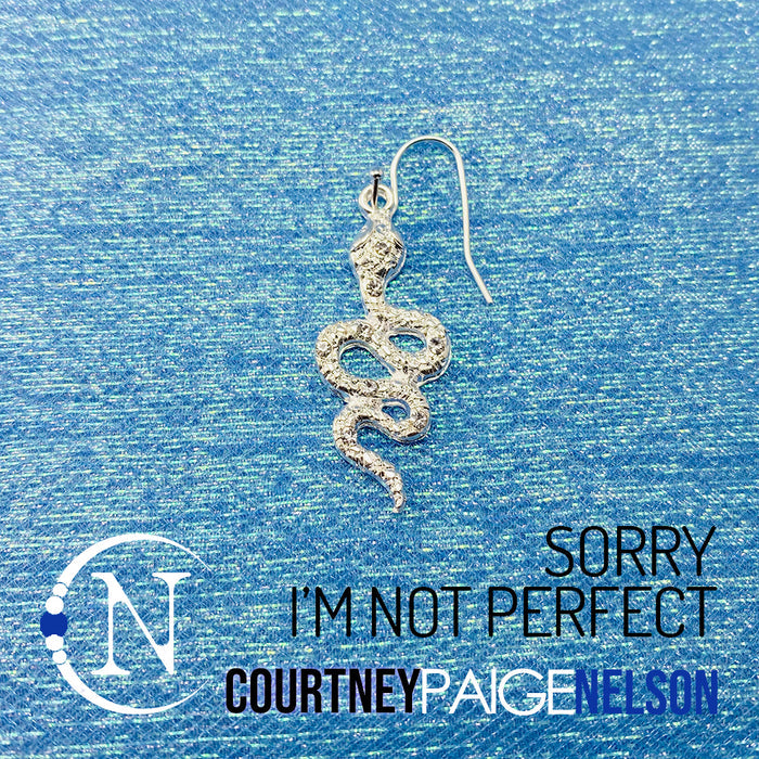 Earring ~ Sorry I'm Not Perfect by Courtney Paige Nelson