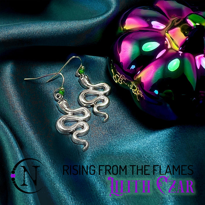 Earrings ~ Rising From The Flames Holiday 2024 by Lilith Czar ~ Limited Edition