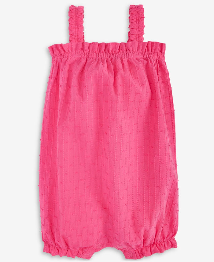 First Impressions Baby Girls Clip-Dot Cotton Tank Sunsuit