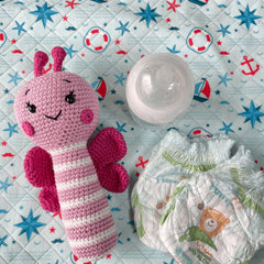 Happy Matty Handmade Butterfly Crochet Rattle