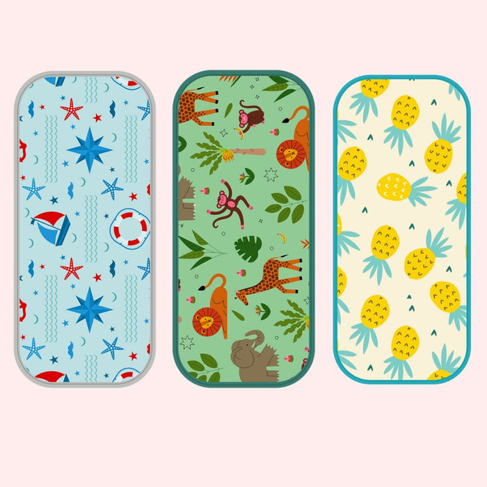 Jungle Print, Pineapple Prints & Nautical Print Burp Sheet Medium