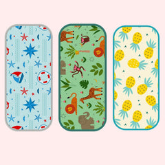 Jungle Print, Pineapple Prints & Nautical Print Burp Sheet Medium