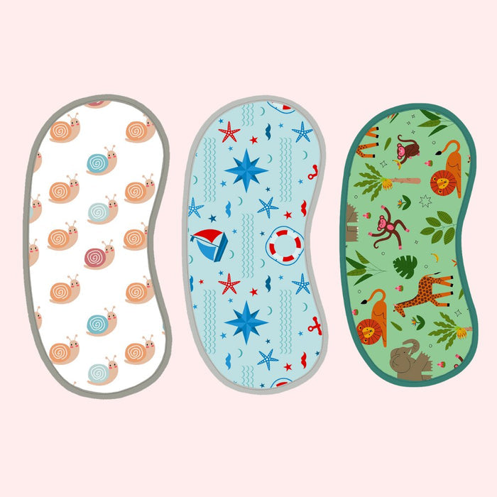 Happy Matty New Baby Burp Sheet Large ( Pack Of 3)