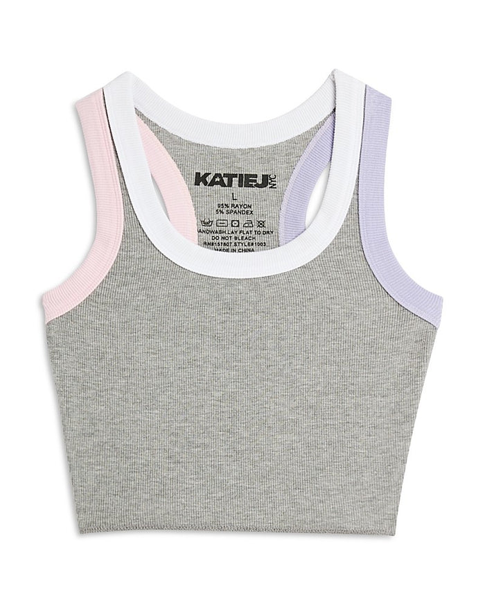 KatieJnyc Girls' Livi Cropped Tank Top