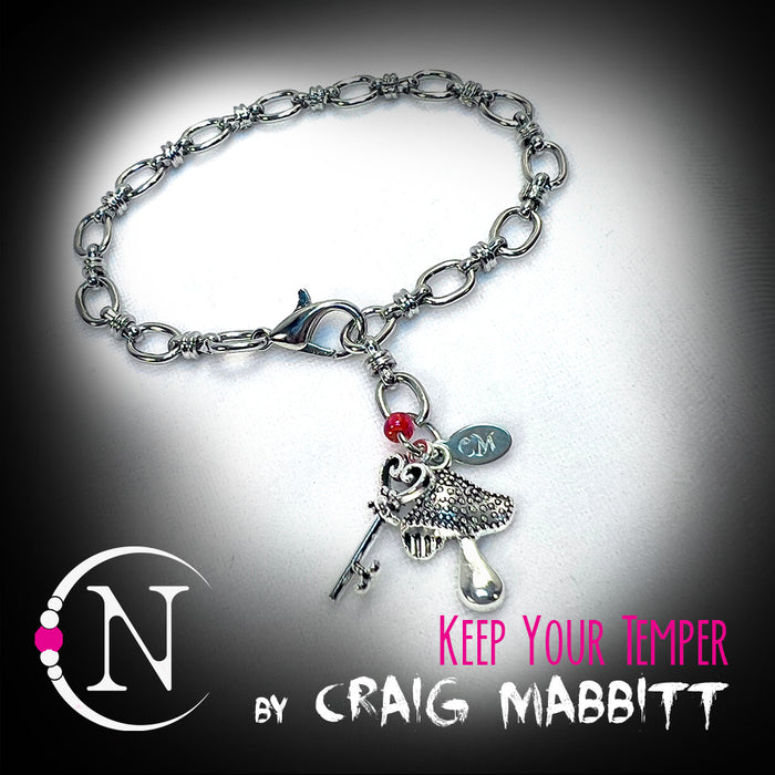 Keep Your Temper Chain Bracelet by Craig Mabbitt