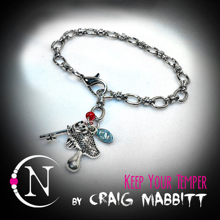 Keep Your Temper Chain Bracelet by Craig Mabbitt
