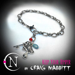 Keep Your Temper Chain Bracelet by Craig Mabbitt