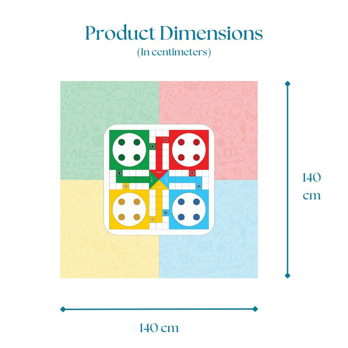 140 × 140 cm Ludo Picnic Mat Size Guide