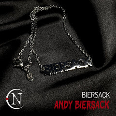 Necklace ~ Biersack Nameplate by Andy Biersack ~ Limited Edition ~35