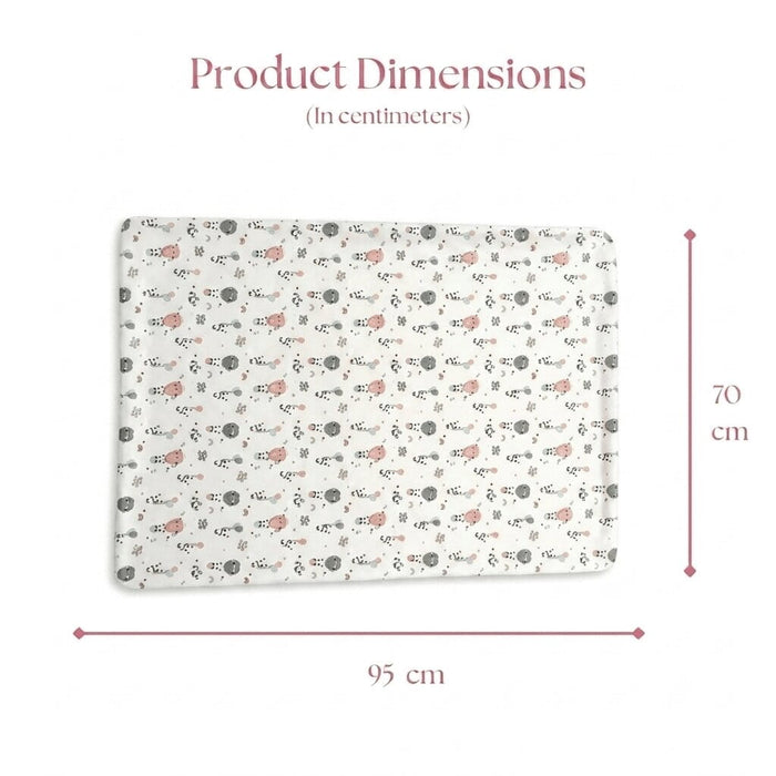 Happy Matty Panda Blanket Size Guide – 95 cm Width × 70 cm Height