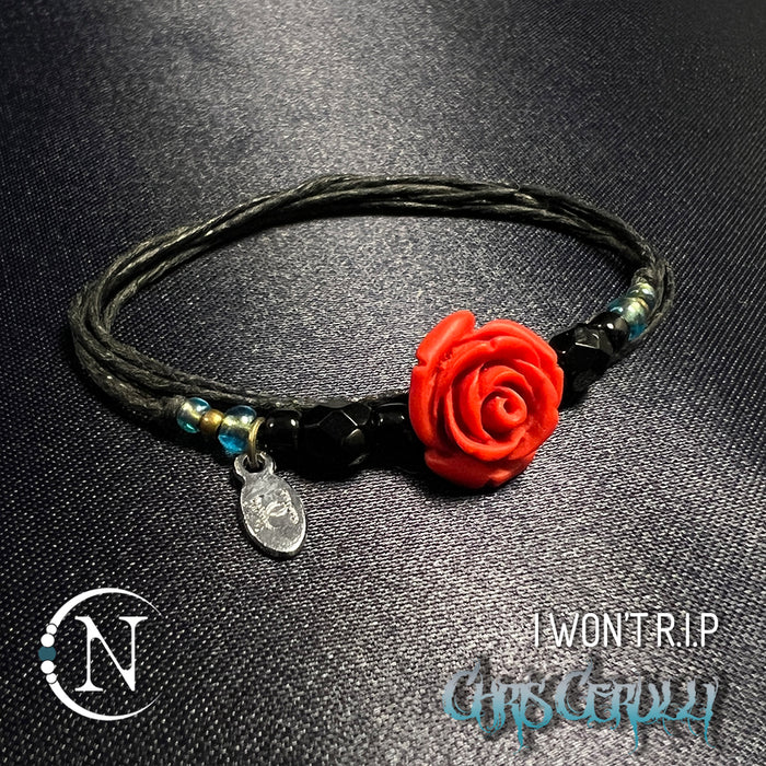 Red I Won't R.I.P NTIO Bracelet by Chris Cerulli ~ Limited Edition