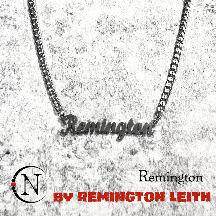 Remington Nameplate Necklace by Remington Leith ~ LIMITED EDITION PRE-ORDER