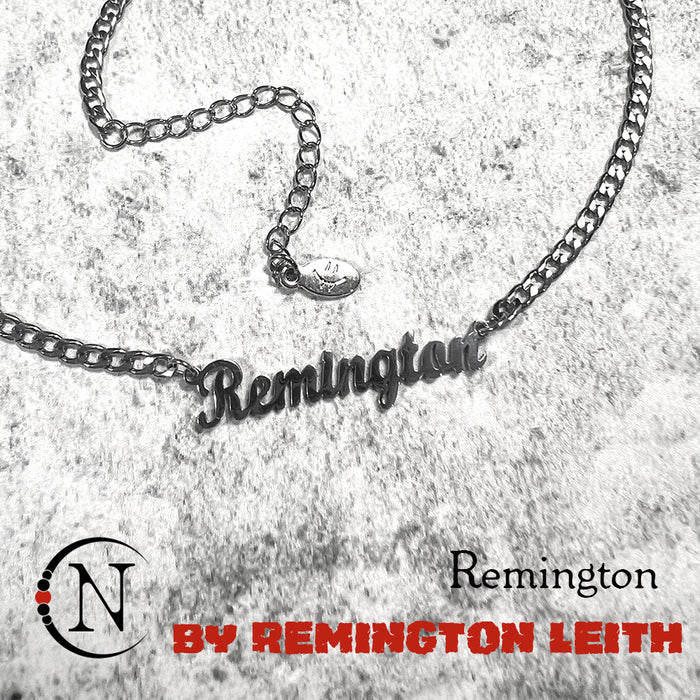 Remington Nameplate Necklace by Remington Leith ~ LIMITED EDITION PRE-ORDER