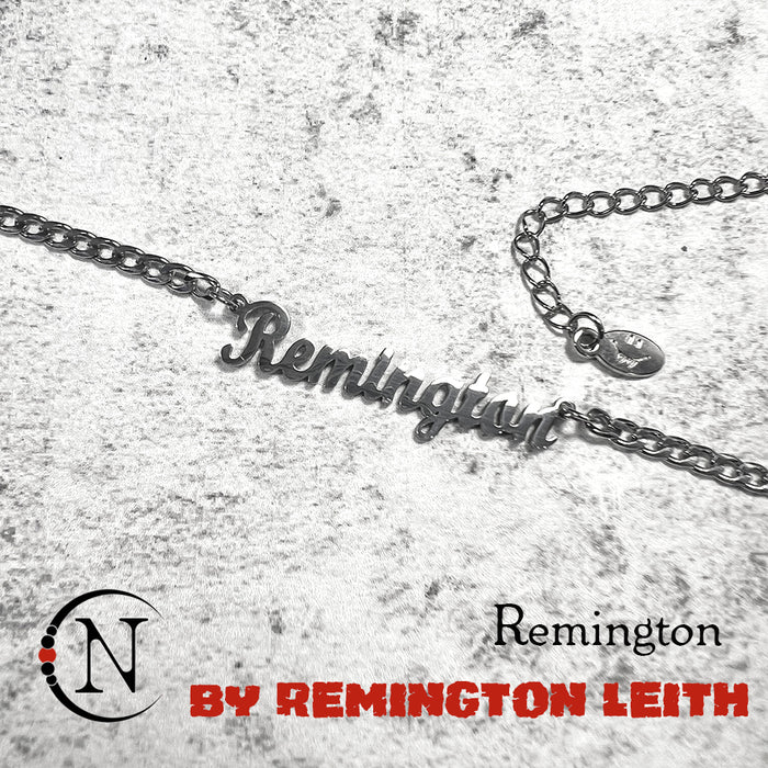 Remington Nameplate Necklace by Remington Leith ~ LIMITED EDITION PRE-ORDER