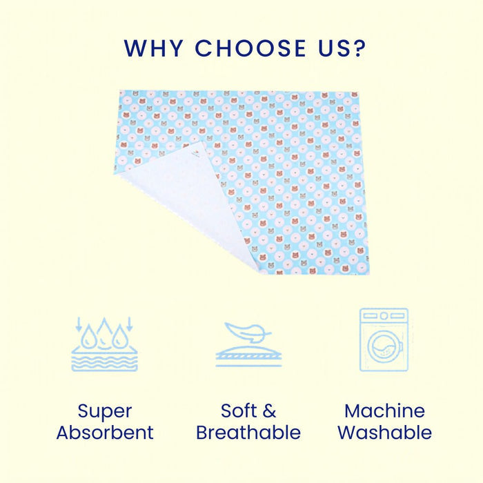 Super Absorbent & Machine Washable Teddy Print Crib Sheet