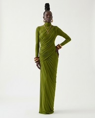 The Joanna Asymmetric Draped Maxi Gown