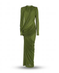 The Joanna Asymmetric Draped Maxi Gown