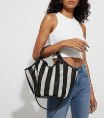 The Proverbs 31 Woman Woven Chevron Tote