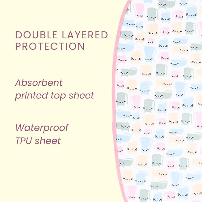 Watermelon, Pineapple & Cat Print Burp Sheets Large (Pack of 3)