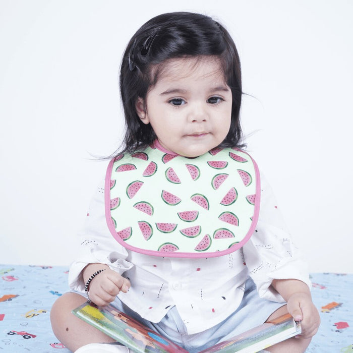 Watermelon Print Baby Bibs Large