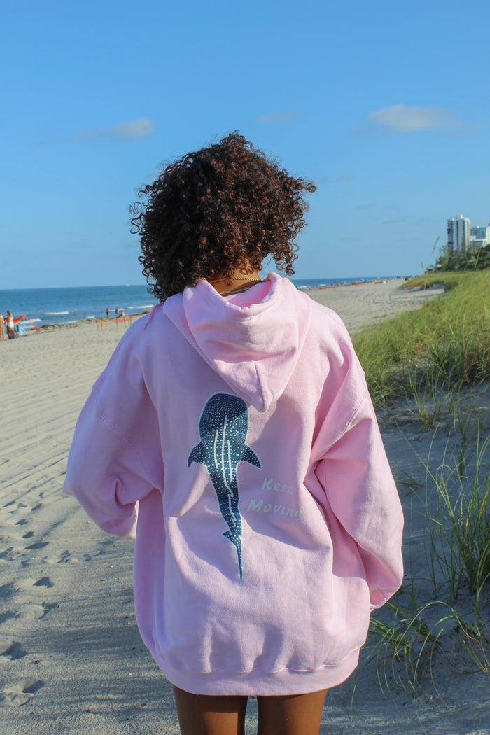 Whale Shark Keep Moving Hoodie