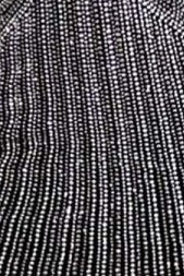Black - Satin Spaghetti Straps Beaded Homecoming Dress With Keyhole